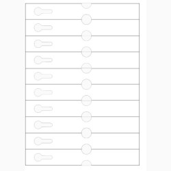 Etiquettes à boucle pour imprimante laser
