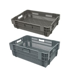 Caisses plastiques emboîtables et gerbables