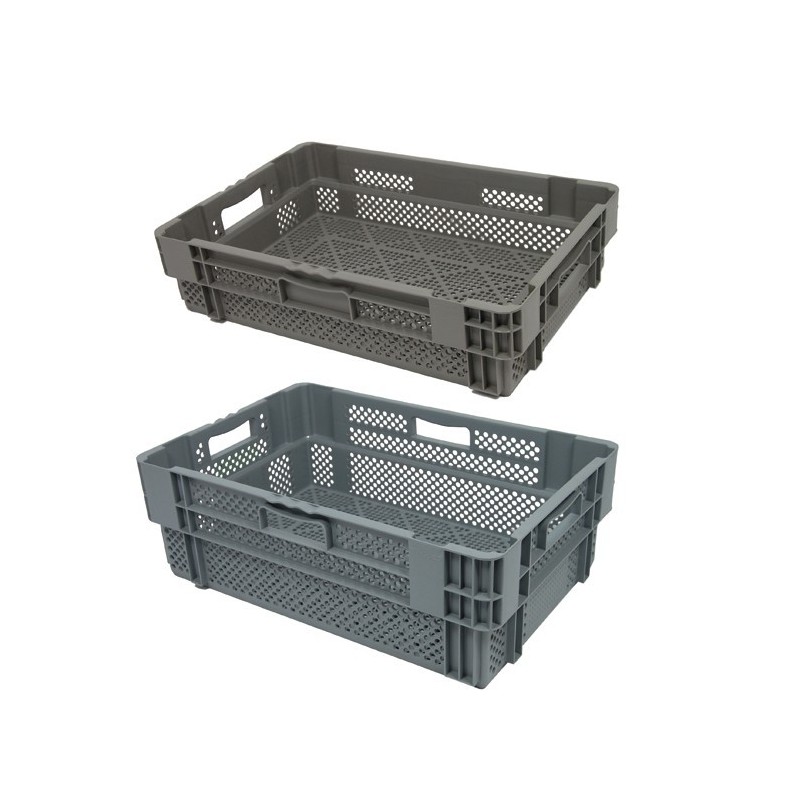 Caisses plastiques emboîtables et gerbables