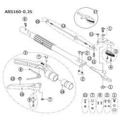 Tête de coupe pour sécateur cueille-fleurs ARS manche fixe