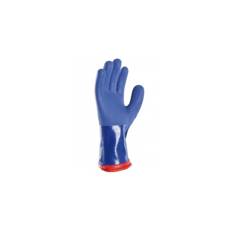 Gants PVC large doublure chaude 