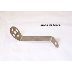 Jambe de force inox pour kit Végécâble complet