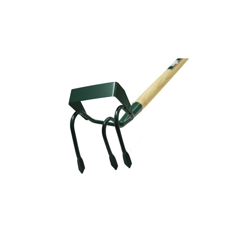 Griffe piocheuse 3 dents spatulées avec grattoir
