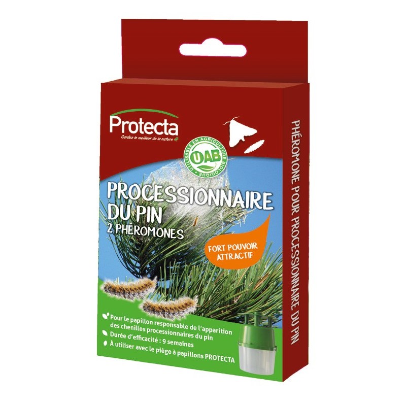 Lot de 2 capsules de phéromones processionnaire du pin