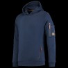 Sweat à capuche confort bleu