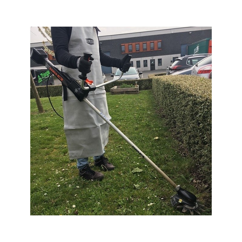 Tablier de débroussaillage en cuir