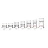 *Echafaudage aluminium roulant - pliant -