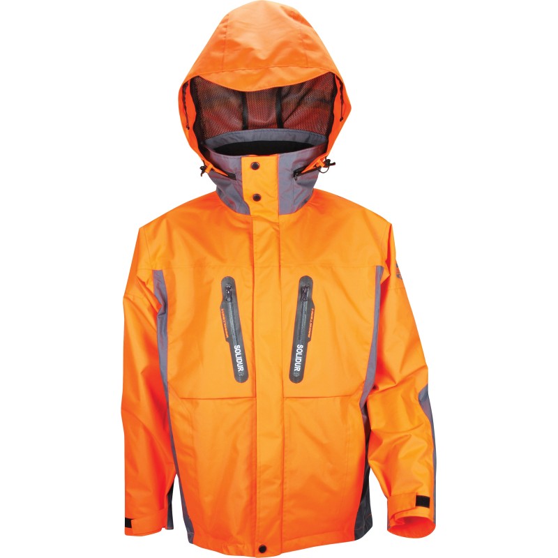 Veste déperlance et respirante orange