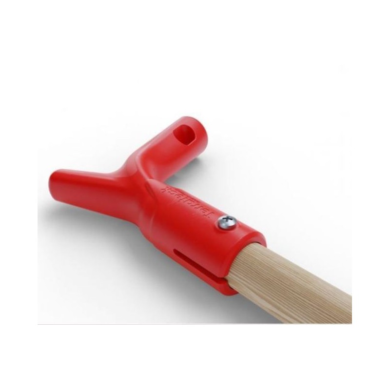 Poignée ergonomique pour manche en bois