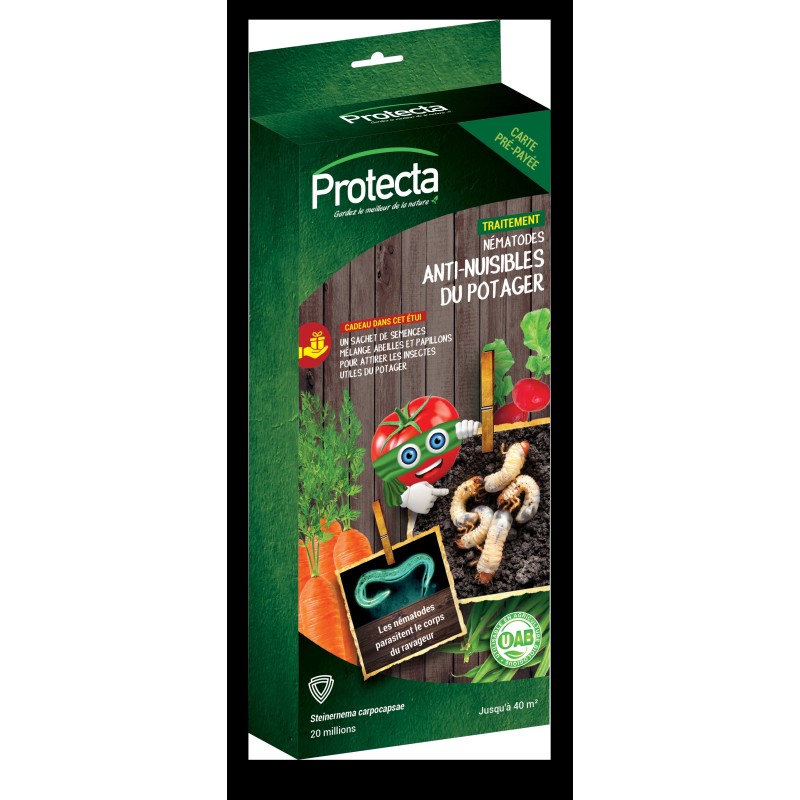 Carte prépayée - Anti-nuisibles potager - 2 x 10 millions de nématodes