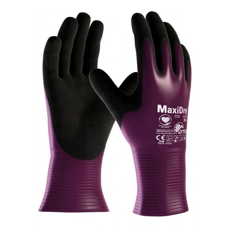 Gants milieux gras et humide MaxiDry Oil
