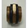 Raccord Geka Mâle-Mâle fileté 3/4" + joints