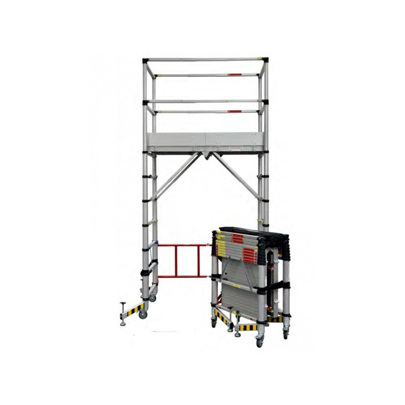 *Echafaudage aluminium roulant - pliant -