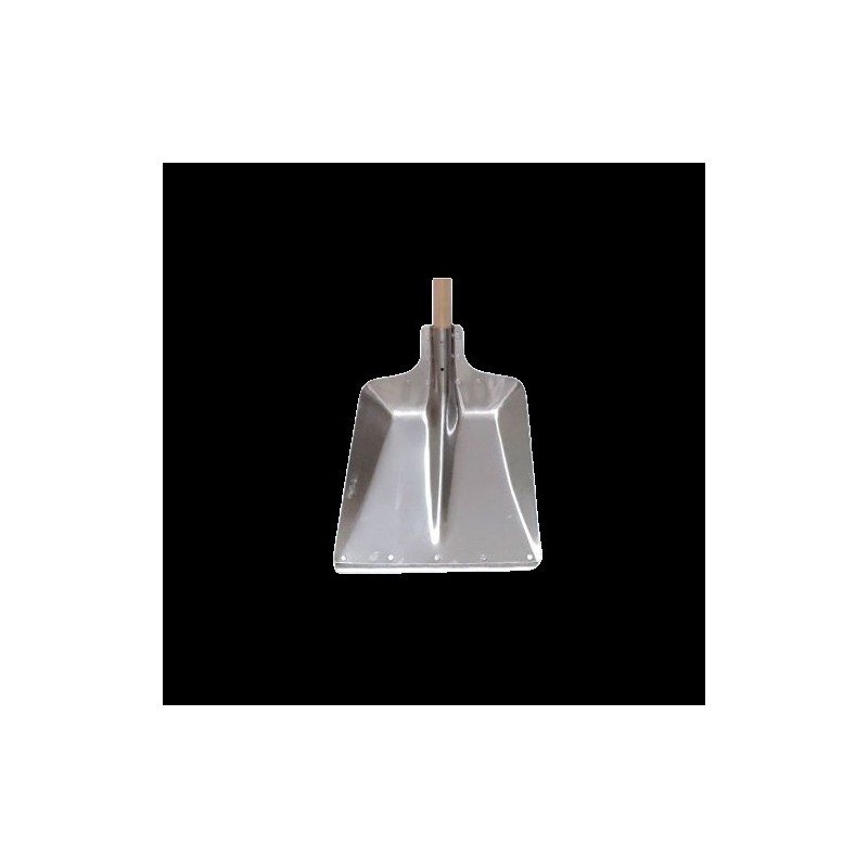 Pelle Alu avec renfort Triangle (larg 38 cm) sans manche