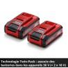 2 batteries 18V