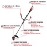 Débroussailleuse sans fil 2x18V