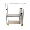 Chariot de travail ergonomique en aluminium pour horticulteurs
