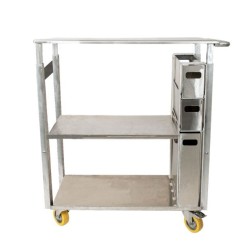 Chariot de travail ergonomique en aluminium pour horticulteurs