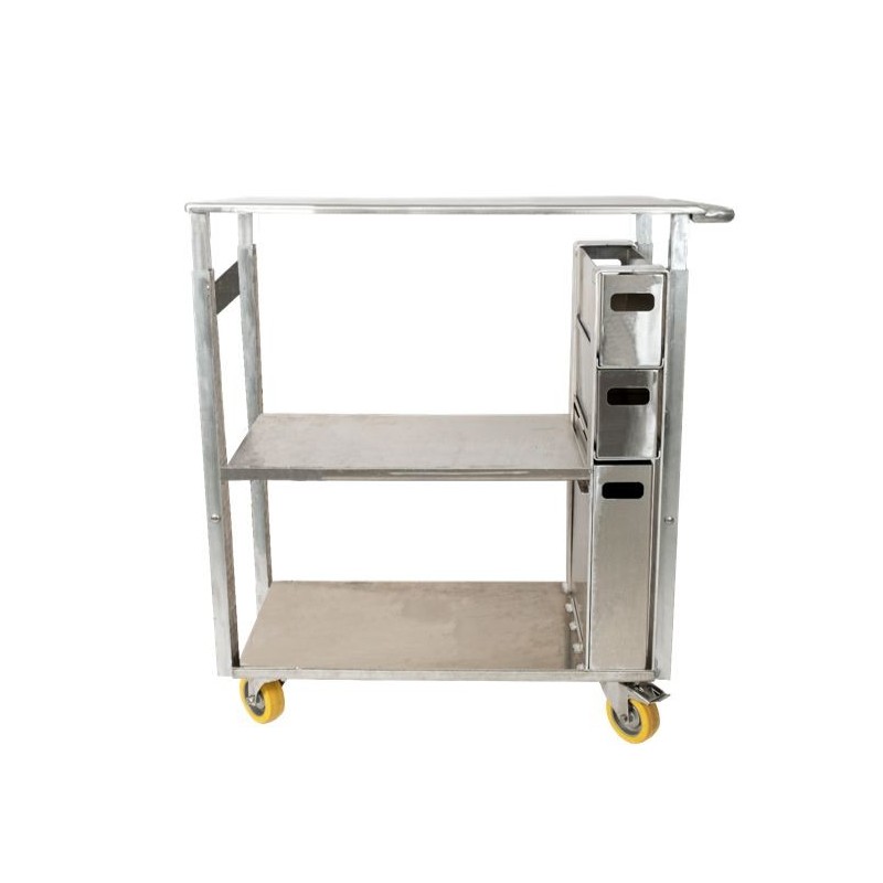 Chariot de travail ergonomique en aluminium pour horticulteurs