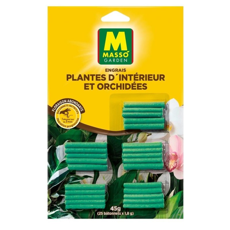 25 bâtonnets engrais Plantes Appartements & Orchidées