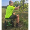 Siège de travail galvanisé sur roues