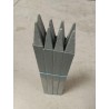 Piquet d'implantation chantier en plastique recyclé Triangle Outillage