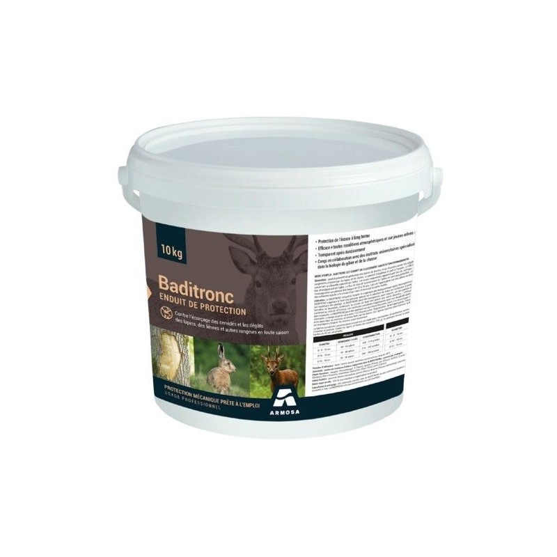 Baditronc Armosa - Enduit protection écorçage 10 kg - Durable 10 ans