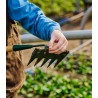 Binette à dents manuelle en acier avec manche bois - Growers
