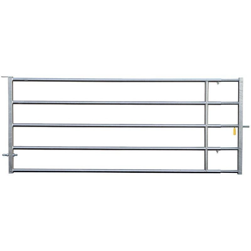 Barrière de pré extensible 1,10 à 2 m en acier galvanisé