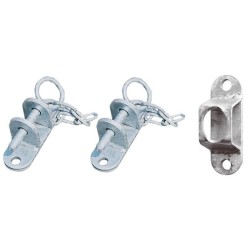 Pack de fixation porte de prairie sur poteau bois - Triangle