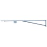 Barrière forestière extensible 3 à 5 mètres en acier galvanisé