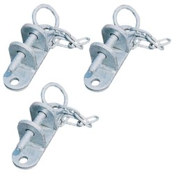 Pack de fixation porte de prairie sur poteau bois - Triangle