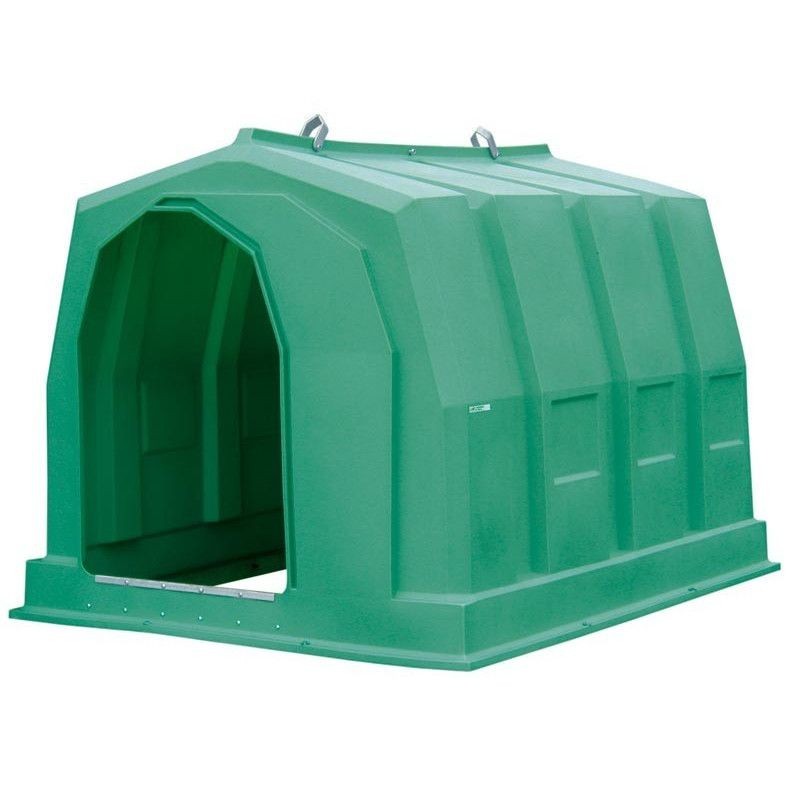 Abri de prairie GM en résine 3,50 x 3 m pour chevaux
