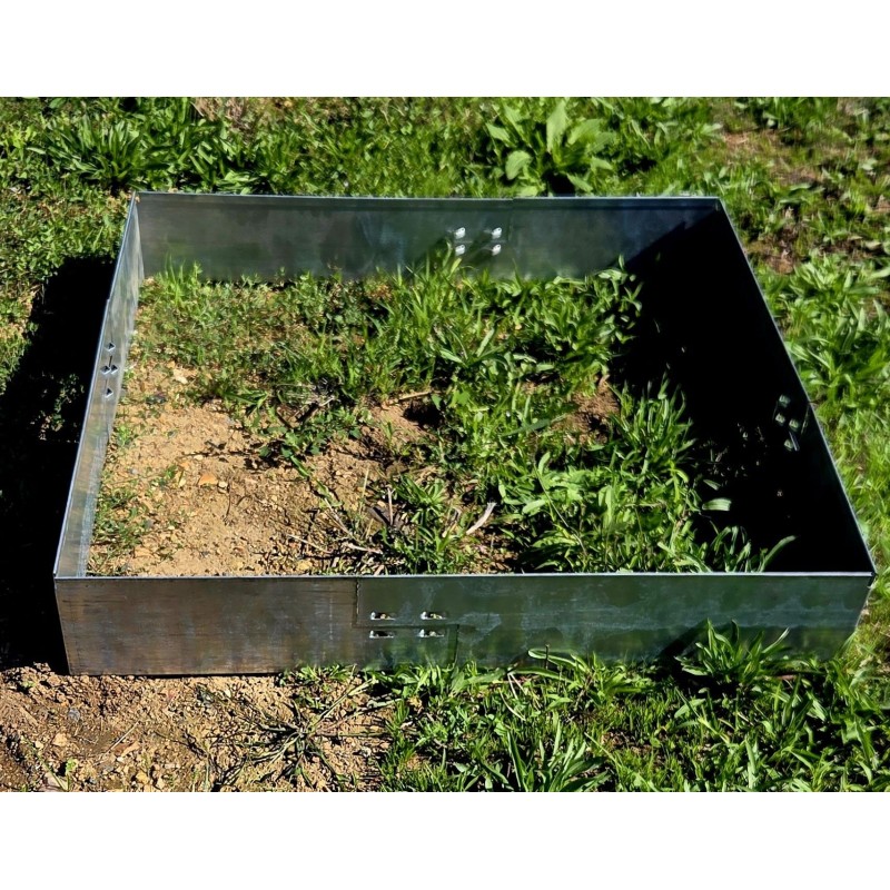 Carré PLANTATION : Carré potager en acier galvanisé 94x94cm | Triangle