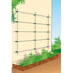Kit Mur Végétal 4m² Câbles Inox et Plots Composite  Triangle Outillage