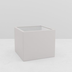 jardinière carrée EOS 1200x1200x1000 mm blanc pur mate