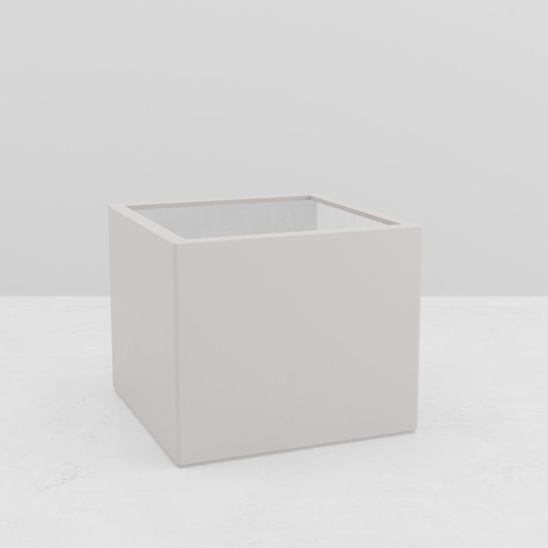 jardinière carrée EOS 1200x1200x1000 mm blanc pur mate