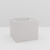 jardinière carrée EOS 1200x1200x1000 mm blanc pur mate