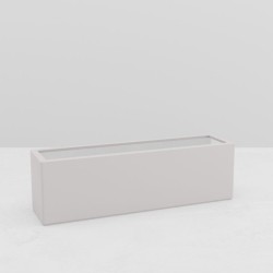 Jardinière rectangulaire Gaia 2000 mm - Blanc pur mat