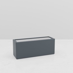 Jardinière rectangulaire Gaia 2000 mm - Gris anthracite mat