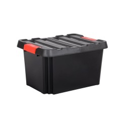 Coffre plastique de rangement 85 Litres avec couvercle
