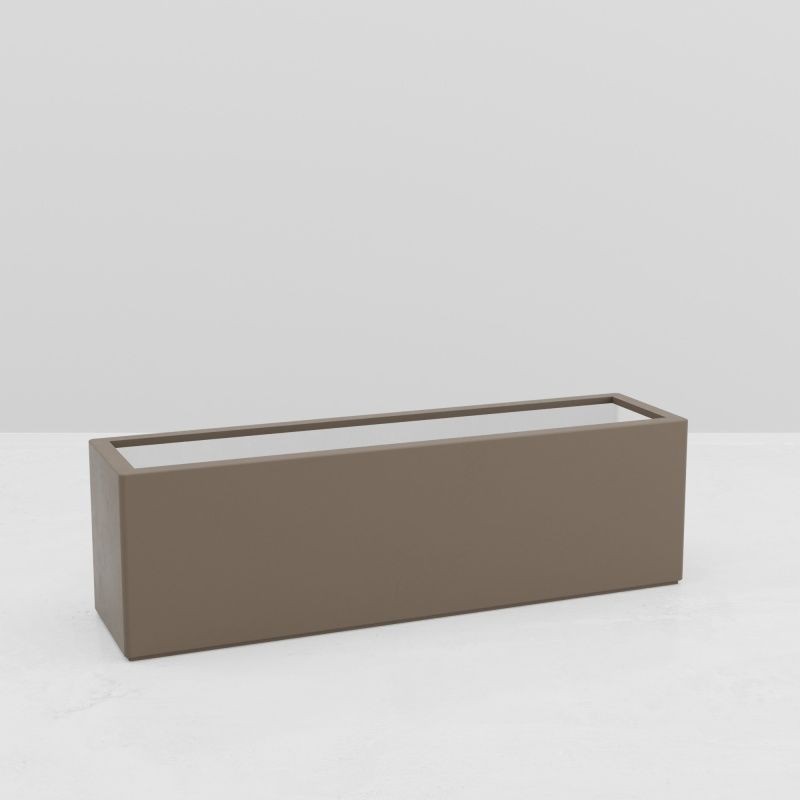 Jardinière rectangulaire Gaia 2000x500x600 mm - Gris beige