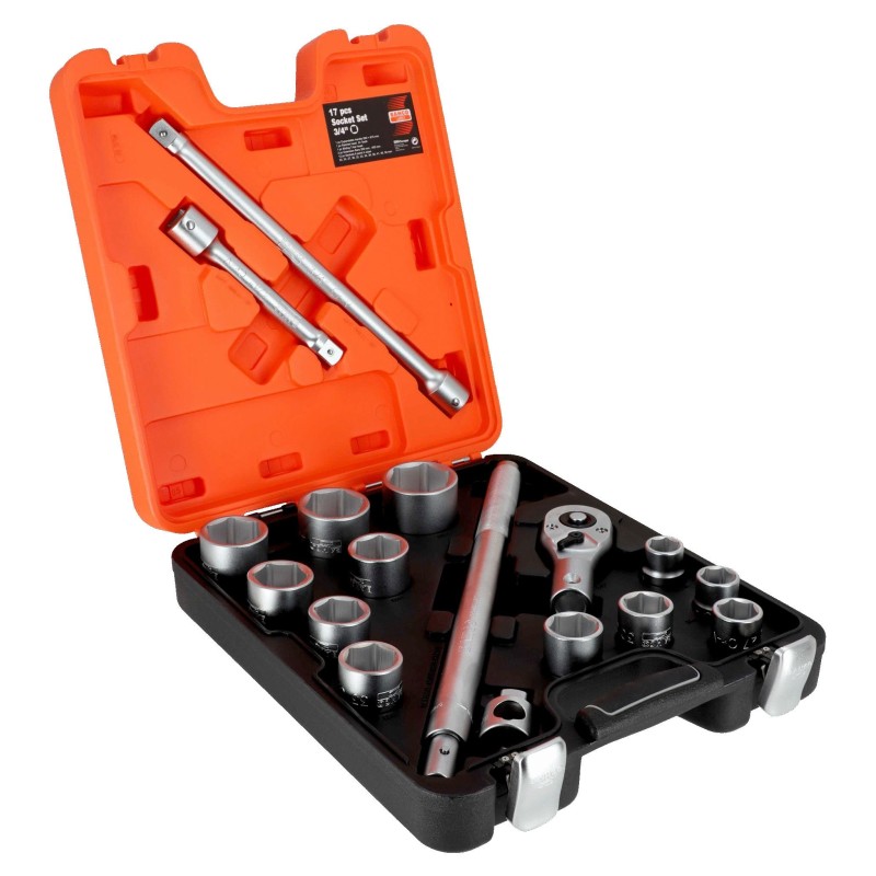 Coffret de douilles 3/4" - 17 PCS