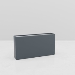 Jardinière haute Helios 1500x300x800 mm Gris Anthracite