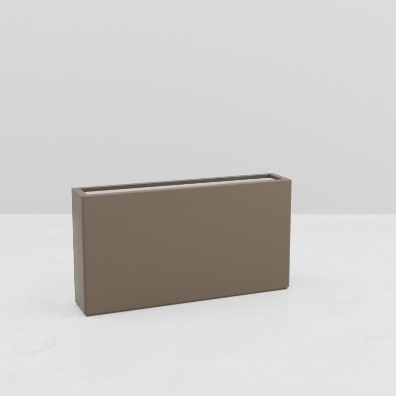 Jardinière haute Helios 1500x300x800 mm Gris beige