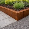 Bordure de soutènement corten 2000 x 250 x 500 mm