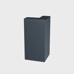 Angle rentrant pour bordure Gris Anthracite 250x250x500 mm