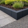Bordure de soutènement Gris Anthracite 2000 x 250 x 500 mm