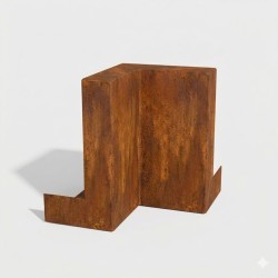 Angle sortant pour bordure corten 250x250x500 mm