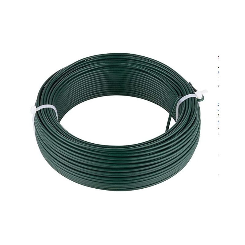 2x25m Fil tension plastifié vert Ø2.7mm